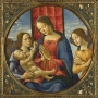 Domenico Bigordi, dit Ghirlandaio, (Florence, 1449 – 1494) et atelier, La Vierge adorant l’Enfant avec deux anges, vers 1490-1495, tempera sur bois, diamètre 31,5 cm, Fondazione Giorgio Cini, Galleria di Palazzo Cini, inv. 40016, photo : Venezia