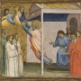 Taddeo Gaddi (Florence, vers 1300 – 1366), Saint Jean l’Évangéliste montant au ciel, vers 1353, tempera et feuille d’or sur bois, 32,8 × 36,3 cm, Fondazione Giorgio Cini, Galleria di Palazzo Cini, inv. 40004b, photo : Venezia, © Fondazione Giorgio Cini