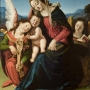 Piero di Lorenzo Ubaldini, dit Piero di Cosimo (Florence, 1462 – 1522), La Vierge et l’Enfant avec deux anges, vers 1505-1510, huile sur bois, 116,2 × 85,2 cm, Fondazione Giorgio Cini, Galleria di Palazzo Cini, inv. 40017, photo : Venezia