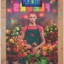 PIERRE ET GILLES, Le petit fleuriste (Victor Weinsanto), 2017, photographie imprimée par jet d'encre sur toile et peinte, unique Courtesy  des artistes et Templon, © Pierre et Gilles