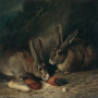 Rosa Bonheur (1822-1899) Lapins 1840 Huile sur toile © Musée des Beaux-Arts de Bordeaux, photo L. Gauthier.