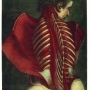 Jacques-Fabien GAUTIER-DAGOTY Femme vue de dos, disséquée de la nuque au sacrum, appelée L’Ange anatomique [1746] manière noire et burin sur papier vergé 615 x 465 mm