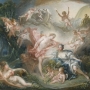 François BOUCHER Apollon révélant sa divinité à la bergère Issé, 1750 Huile sur toile, 129 x 157 cm
