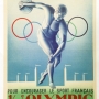 Affiche Pour encourager le sport français – 1/10e Olympic, 1940 J. Leclerc, Loterie Nationale 