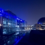 ILE-DE-FRANCE - Vue de nuit de la Cité des Sciences et de l'Industrie