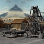 Reconstitution d'un chantier de canon au VXIè siècle d'après Léonard de Vinci