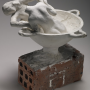 Assemblage, Auguste Rodin  Plâtre et brique  33 x 28,5 x 29,2 cm  